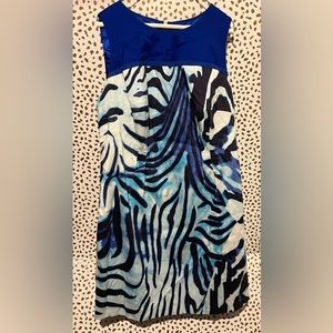 Tahiti blue shift dress